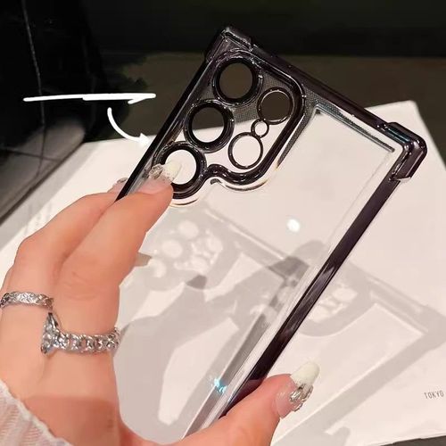 Customized Casual Vertical Name Ultra Transparent Phone Case