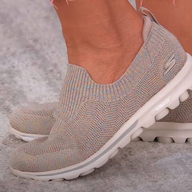 Sparkle Breathable Slip-On  Orthopedic Diabetic Walking Shoes