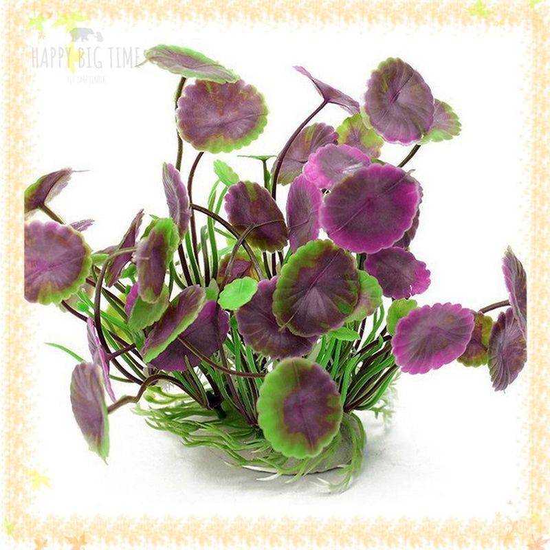 Simulation Water Plant For Fish Turtle Tank Landscaping Aquarium Decoration Ornament