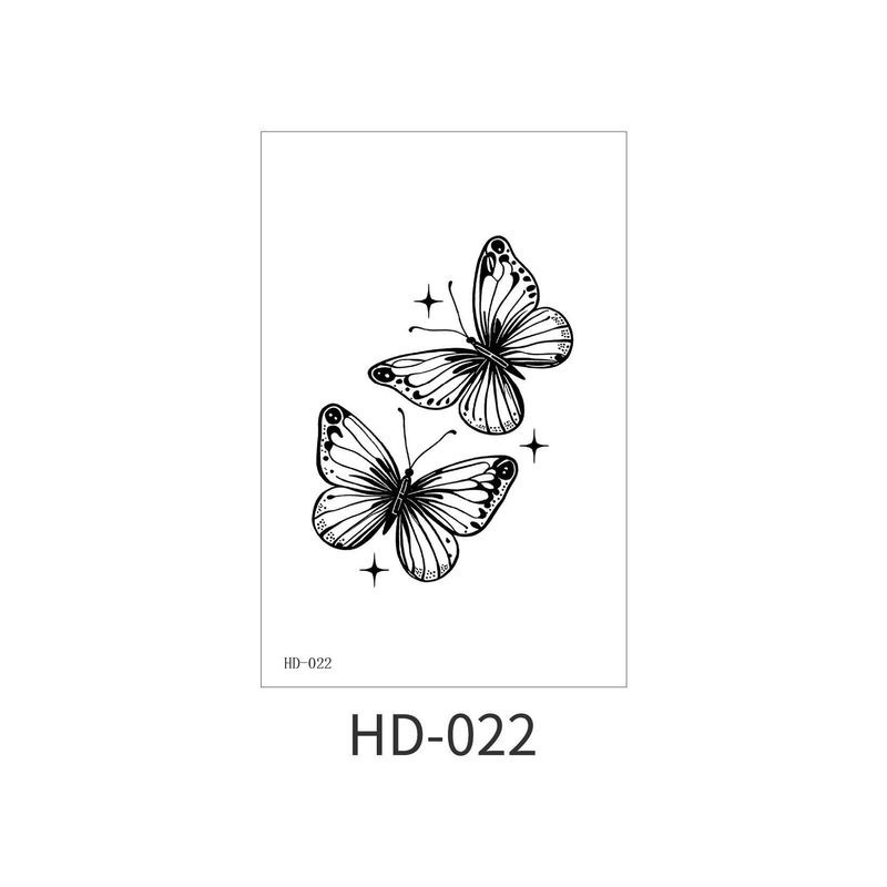New Dark Series Butterfly Tattoo Stickers Sexy Half Sleeve Flower Arm Realistic High-Quality Tattoo Stickers  Fashion