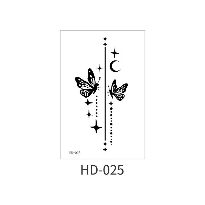 New Dark Series Butterfly Tattoo Stickers Sexy Half Sleeve Flower Arm Realistic High-Quality Tattoo Stickers  Fashion