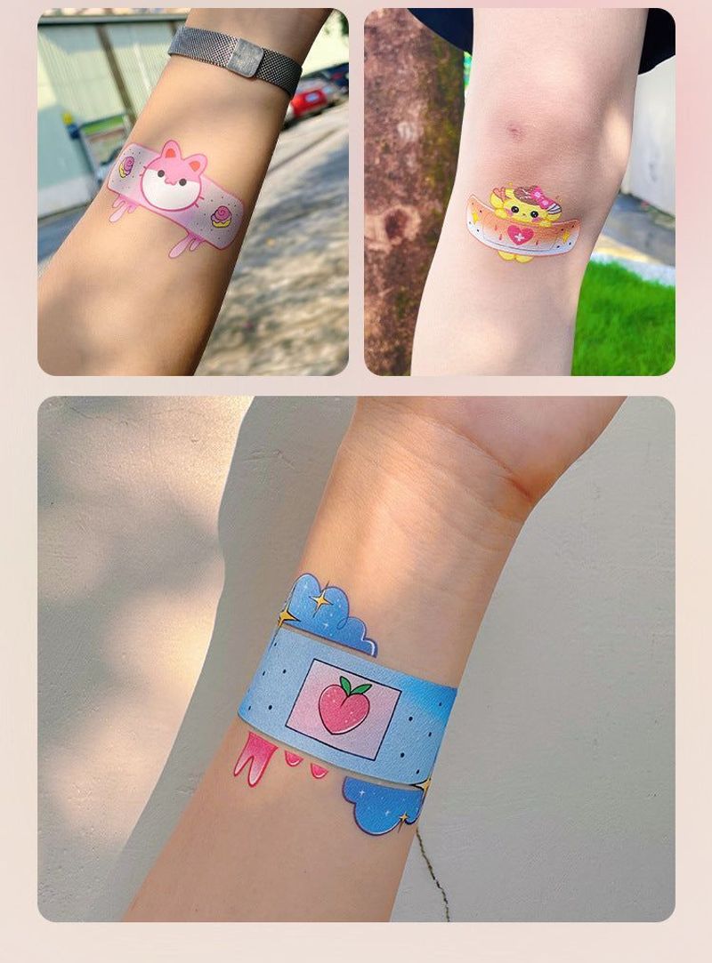 New Waterless Creative Simulation Band-Aid Waterproof Sweat Concealer Invisible Meat Color Bump Scar Birthmark Sticker Fashion