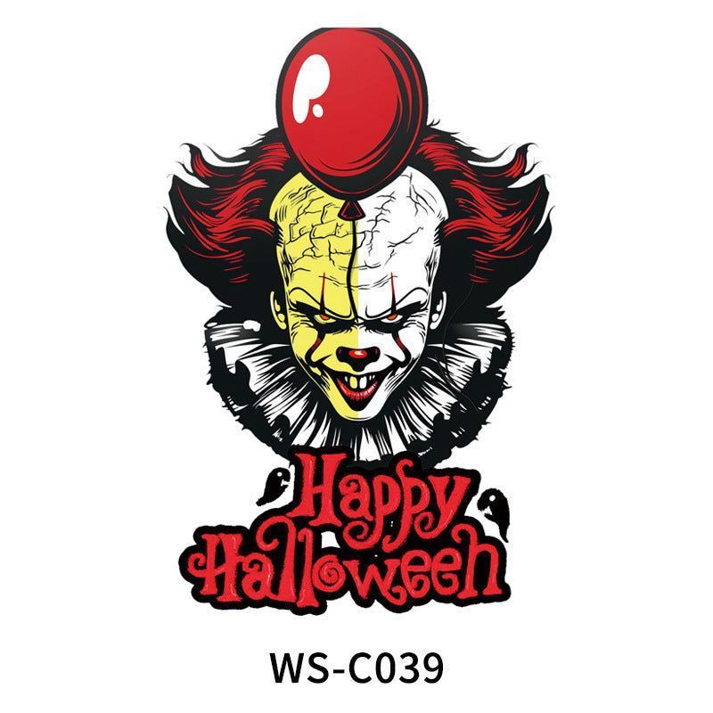 New In Stock Halloween Tattoo Stickers Children Funny Cartoon Activities Disposable Holiday Tattoo Stickers