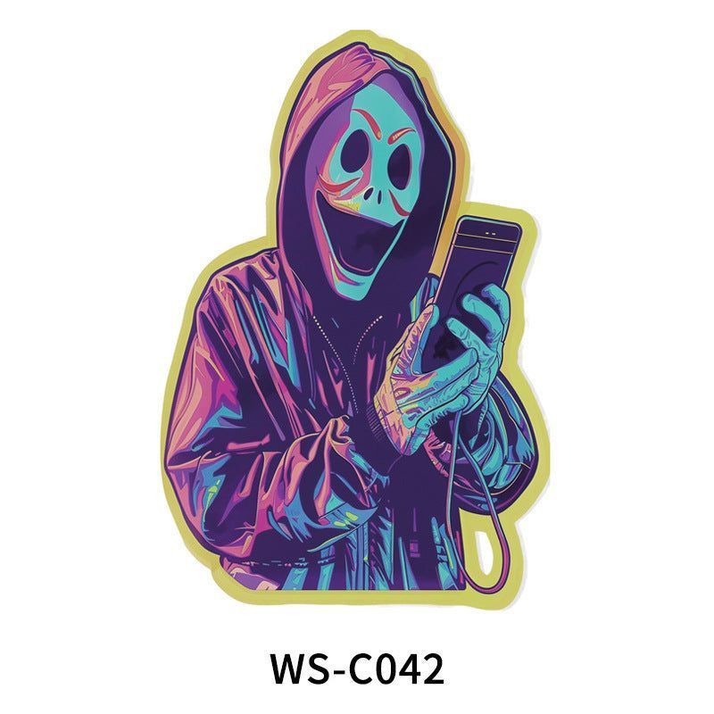 New In Stock Halloween Tattoo Stickers Children Funny Cartoon Activities Disposable Holiday Tattoo Stickers