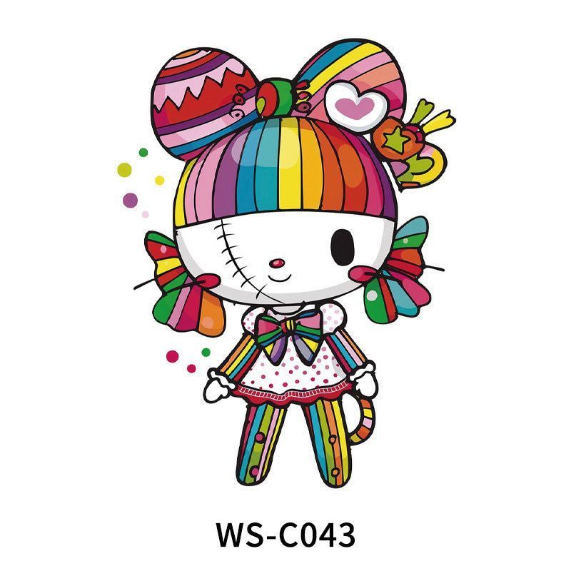 New In Stock Halloween Tattoo Stickers Children Funny Cartoon Activities Disposable Holiday Tattoo Stickers