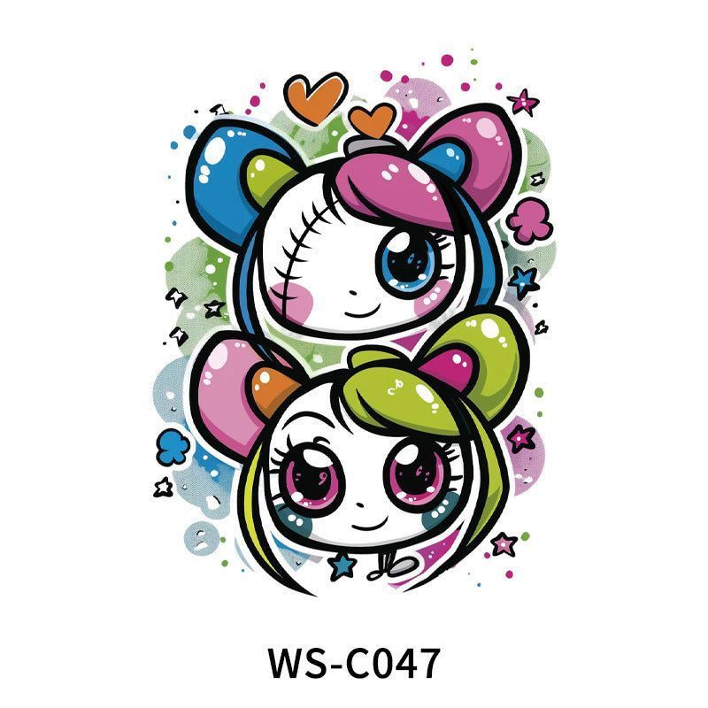 New In Stock Halloween Tattoo Stickers Children Funny Cartoon Activities Disposable Holiday Tattoo Stickers