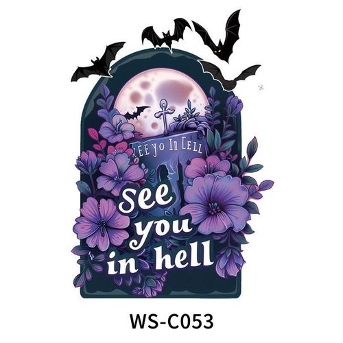 New In Stock Halloween Tattoo Stickers Children Funny Cartoon Activities Disposable Holiday Tattoo Stickers