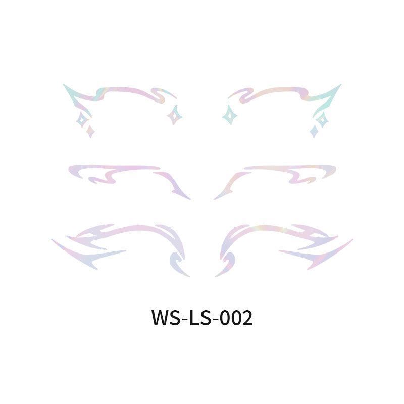 New Laser Makeup Eye Sticker For Makeup Beginners Hand Disabled Party Eye With Tattoo Sticker Disposable Sticker