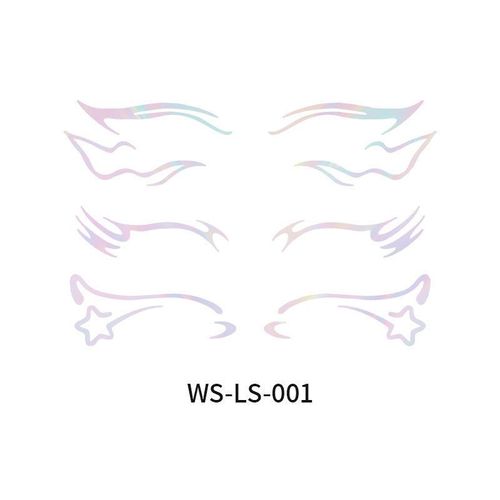 New Laser Makeup Eye Sticker For Makeup Beginners Hand Disabled Party Eye With Tattoo Sticker Disposable Sticker