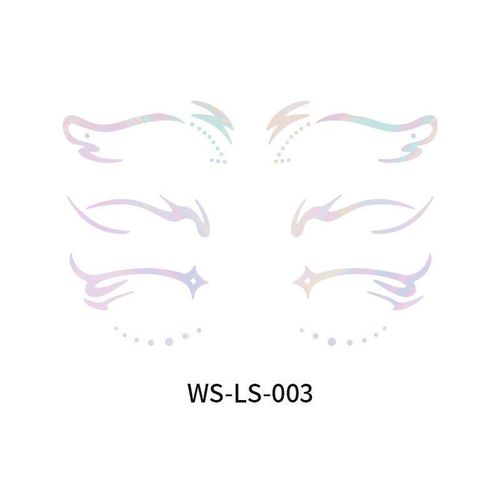New Laser Makeup Eye Sticker For Makeup Beginners Hand Disabled Party Eye With Tattoo Sticker Disposable Sticker