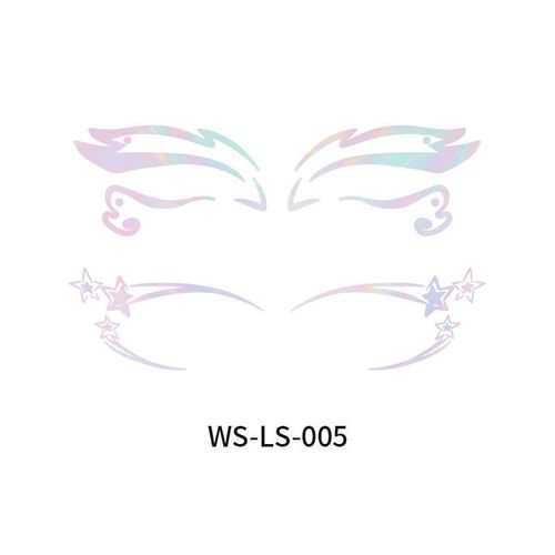 New Laser Makeup Eye Sticker For Makeup Beginners Hand Disabled Party Eye With Tattoo Sticker Disposable Sticker