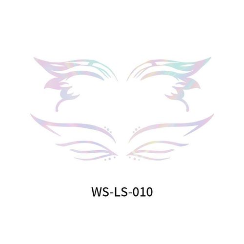 New Laser Makeup Eye Sticker For Makeup Beginners Hand Disabled Party Eye With Tattoo Sticker Disposable Sticker