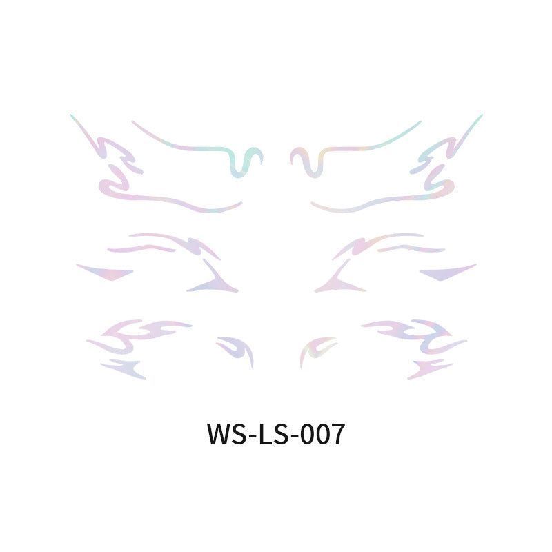 New Laser Makeup Eye Sticker For Makeup Beginners Hand Disabled Party Eye With Tattoo Sticker Disposable Sticker