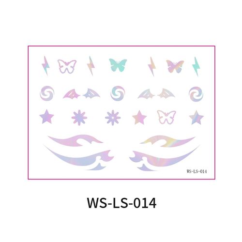 New Laser Makeup Eye Sticker For Makeup Beginners Hand Disabled Party Eye With Tattoo Sticker Disposable Sticker