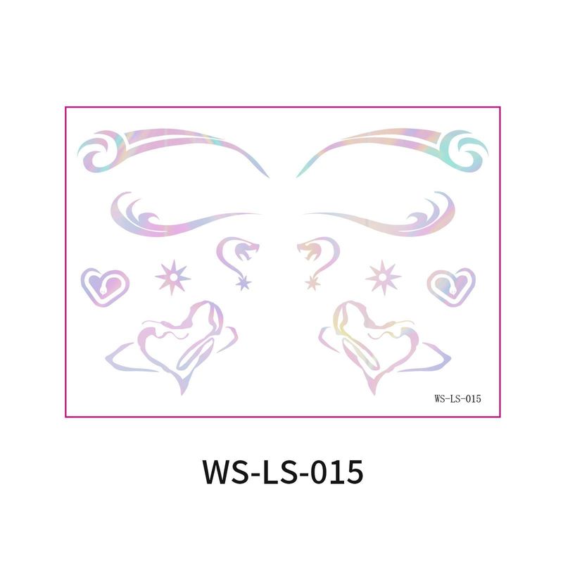 New Laser Makeup Eye Sticker For Makeup Beginners Hand Disabled Party Eye With Tattoo Sticker Disposable Sticker