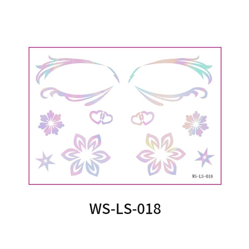 New Laser Makeup Eye Sticker For Makeup Beginners Hand Disabled Party Eye With Tattoo Sticker Disposable Sticker