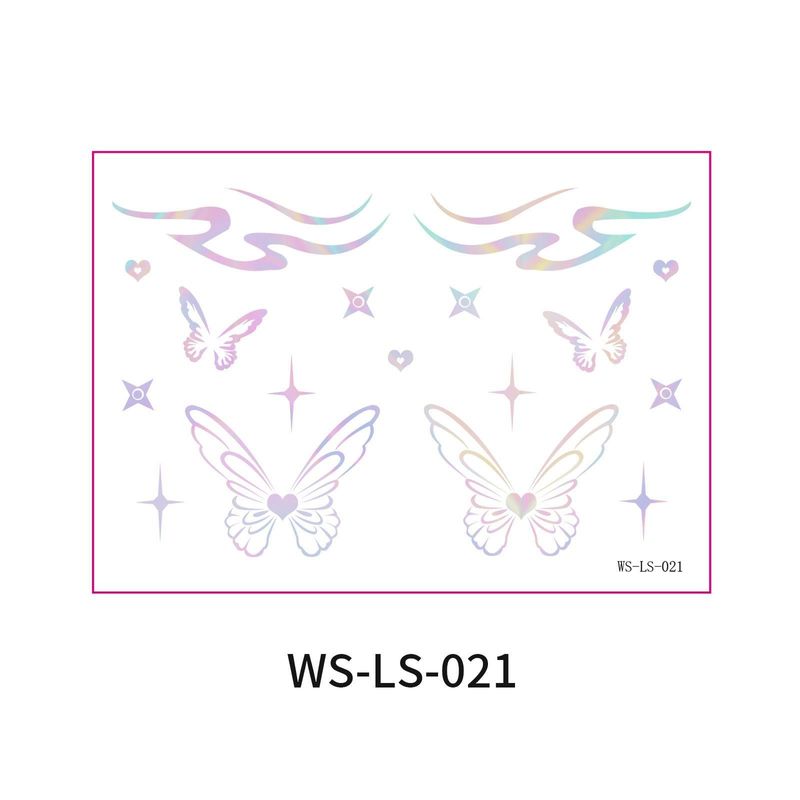 New Laser Makeup Eye Sticker For Makeup Beginners Hand Disabled Party Eye With Tattoo Sticker Disposable Sticker