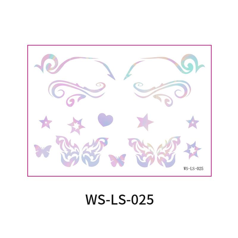 New Laser Makeup Eye Sticker For Makeup Beginners Hand Disabled Party Eye With Tattoo Sticker Disposable Sticker