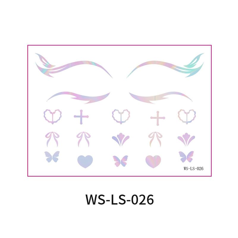 New Laser Makeup Eye Sticker For Makeup Beginners Hand Disabled Party Eye With Tattoo Sticker Disposable Sticker