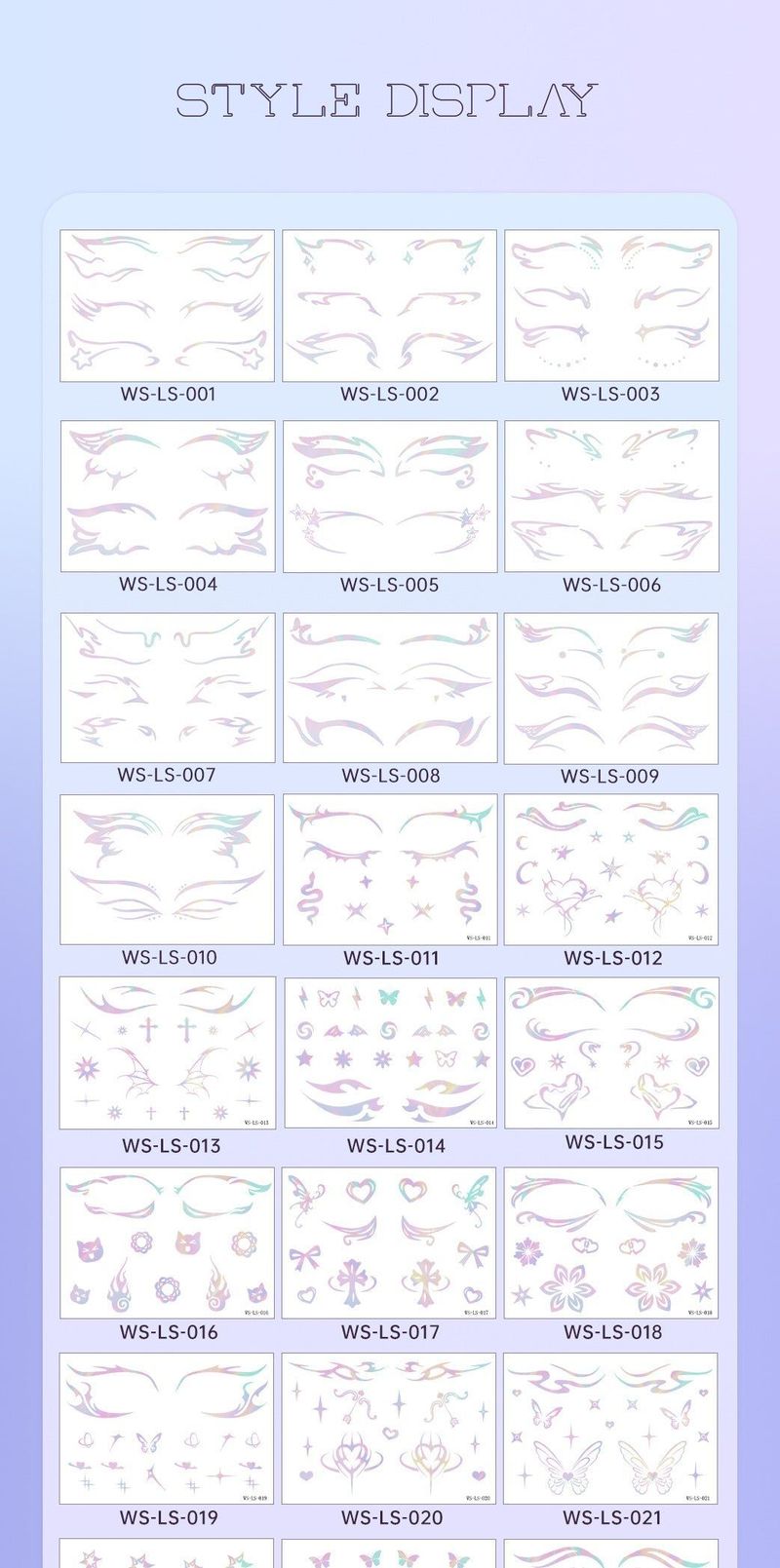 New Laser Makeup Eye Sticker For Makeup Beginners Hand Disabled Party Eye With Tattoo Sticker Disposable Sticker