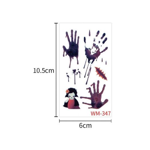 Children's Cartoon Halloween Tattoo Sticker Waterproof Funny Pumpkin Party Temporary Waterproof Tattoo Sticker