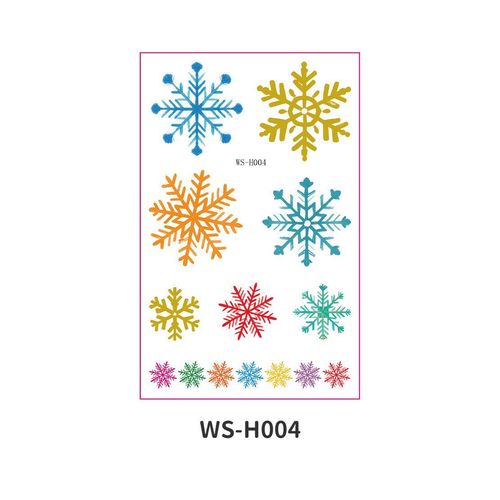 New Cartoon Children's Christmas Tattoo Sticker Holiday Party Atmosphere Eco-Friendly Elk Tattoo Sticker