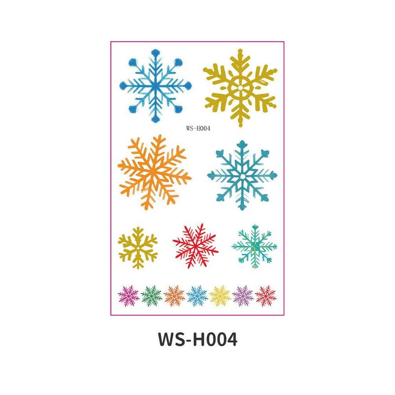 New Cartoon Children's Christmas Tattoo Sticker Holiday Party Atmosphere Eco-Friendly Elk Tattoo Sticker