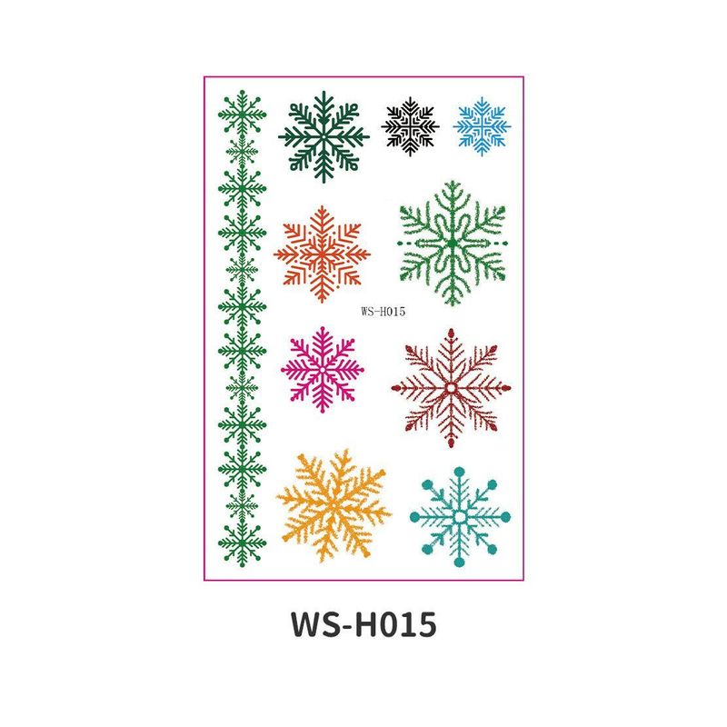 New Cartoon Children's Christmas Tattoo Sticker Holiday Party Atmosphere Eco-Friendly Elk Tattoo Sticker