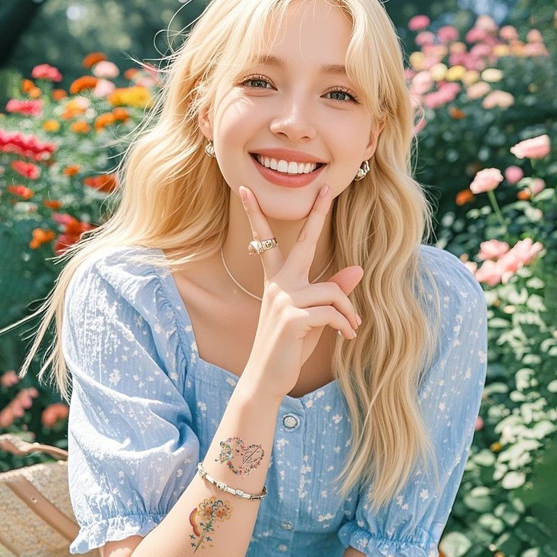 Color Butterfly Advanced Sense Bronzing Tattoo Sticker Summer Out Magazine Photography Waterproof Tattoo Sticker Fashion