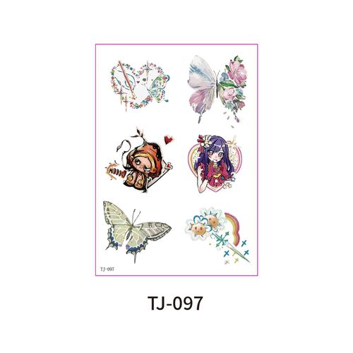 Color Butterfly Advanced Sense Bronzing Tattoo Sticker Summer Out Magazine Photography Waterproof Tattoo Sticker Fashion