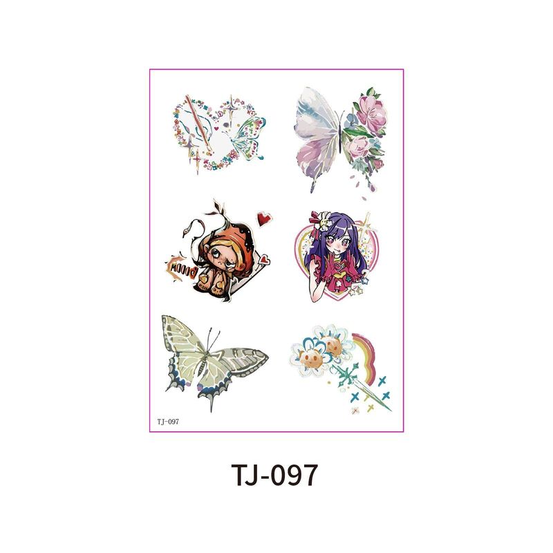 Color Butterfly Advanced Sense Bronzing Tattoo Sticker Summer Out Magazine Photography Waterproof Tattoo Sticker Fashion