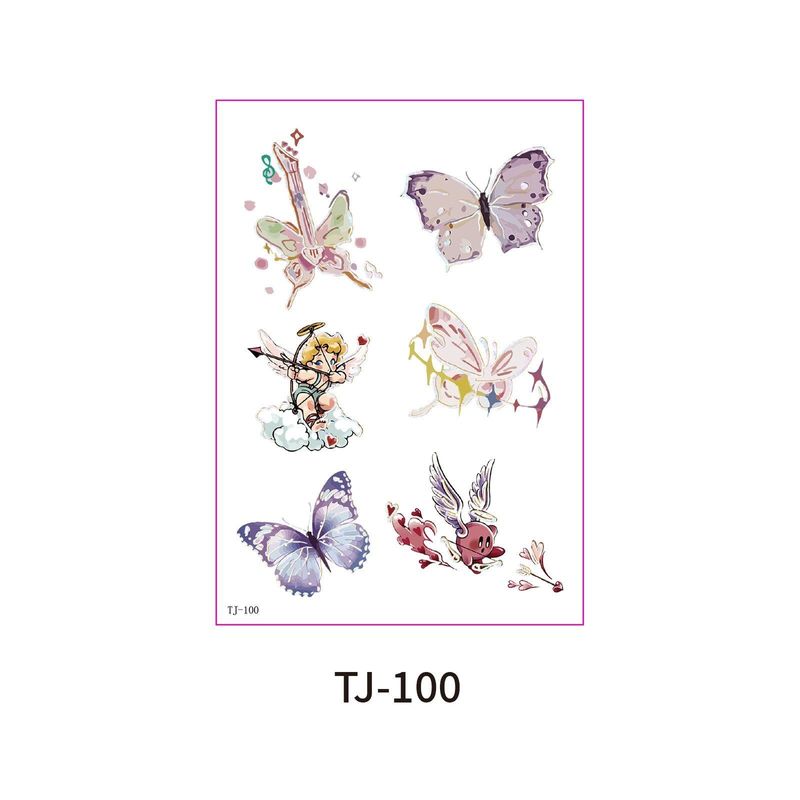 Color Butterfly Advanced Sense Bronzing Tattoo Sticker Summer Out Magazine Photography Waterproof Tattoo Sticker Fashion