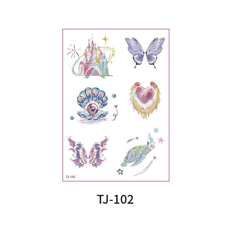 Color Butterfly Advanced Sense Bronzing Tattoo Sticker Summer Out Magazine Photography Waterproof Tattoo Sticker Fashion