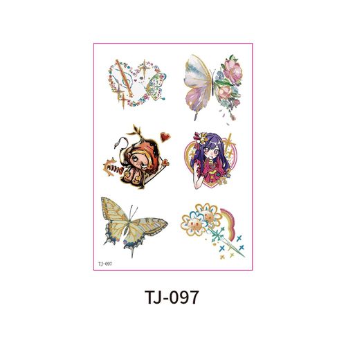 Color Butterfly Advanced Sense Bronzing Tattoo Sticker Summer Out Magazine Photography Waterproof Tattoo Sticker Fashion