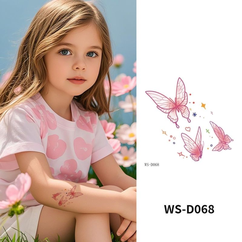 Colorful Cute Tattoo Sticker Advanced Sense Ins Summer Colorful Finger Clavicle Sticker Fashion