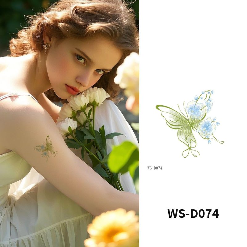 Colorful Cute Tattoo Sticker Advanced Sense Ins Summer Colorful Finger Clavicle Sticker Fashion