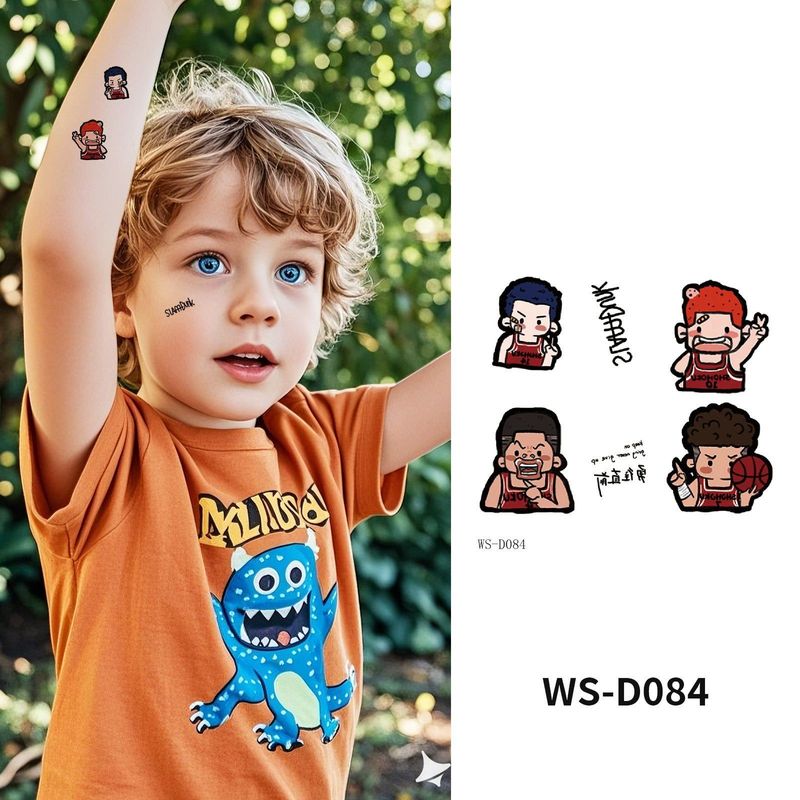 Colorful Cute Tattoo Sticker Advanced Sense Ins Summer Colorful Finger Clavicle Sticker Fashion