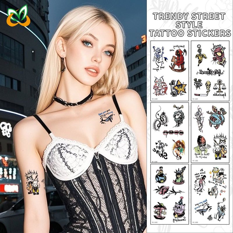 New European And American Fashion Street Men And Women Sweet Cool High-end Sense Arm Washable Temporary Tattoo Sticker