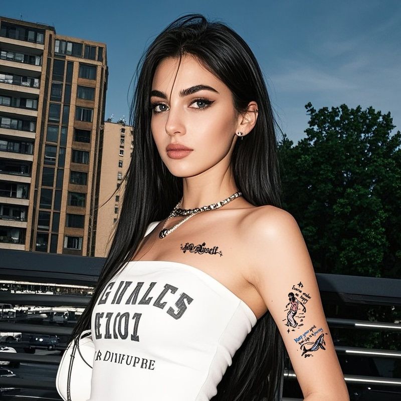 New European And American Fashion Street Men And Women Sweet Cool High-end Sense Arm Washable Temporary Tattoo Sticker