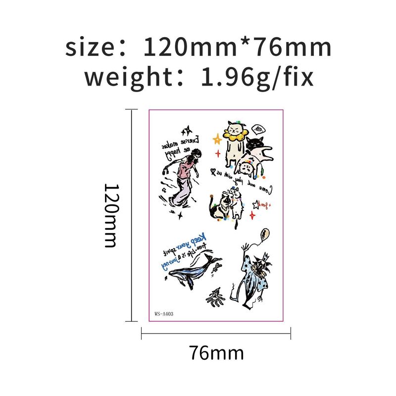 New European And American Fashion Street Men And Women Sweet Cool High-end Sense Arm Washable Temporary Tattoo Sticker