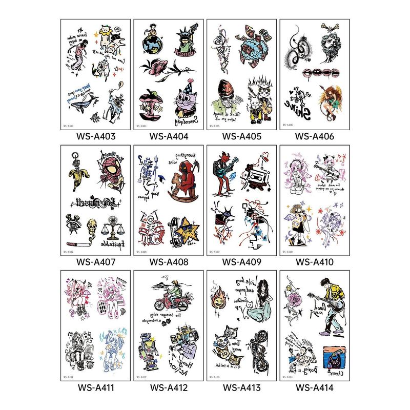 New European And American Fashion Street Men And Women Sweet Cool High-end Sense Arm Washable Temporary Tattoo Sticker