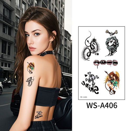 New European And American Fashion Street Men And Women Sweet Cool High-end Sense Arm Washable Temporary Tattoo Sticker