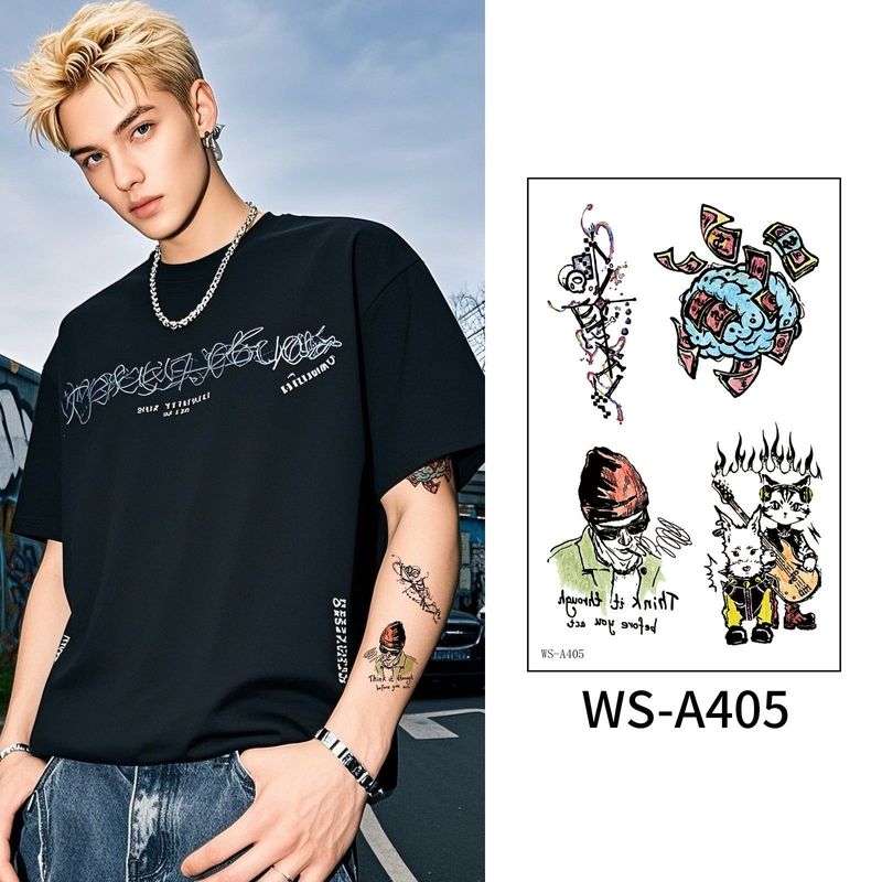 New European And American Fashion Street Men And Women Sweet Cool High-end Sense Arm Washable Temporary Tattoo Sticker