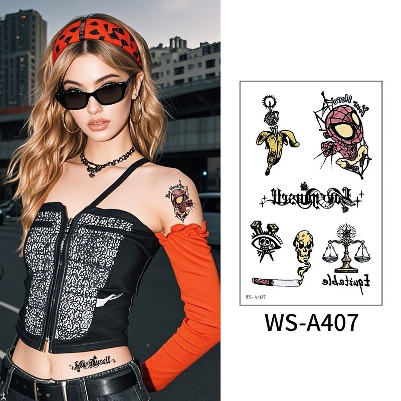 New European And American Fashion Street Men And Women Sweet Cool High-end Sense Arm Washable Temporary Tattoo Sticker
