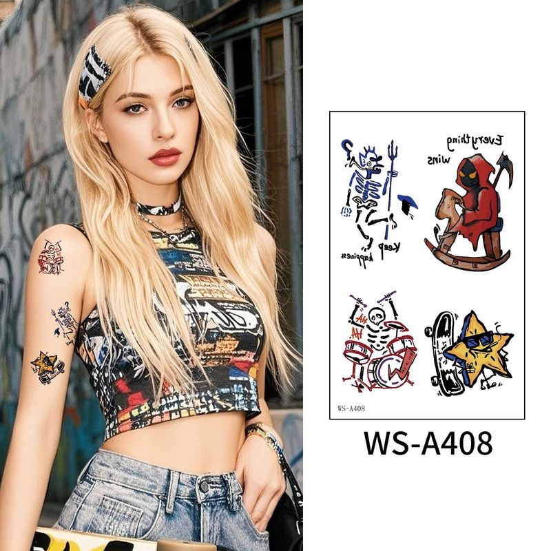 New European And American Fashion Street Men And Women Sweet Cool High-end Sense Arm Washable Temporary Tattoo Sticker