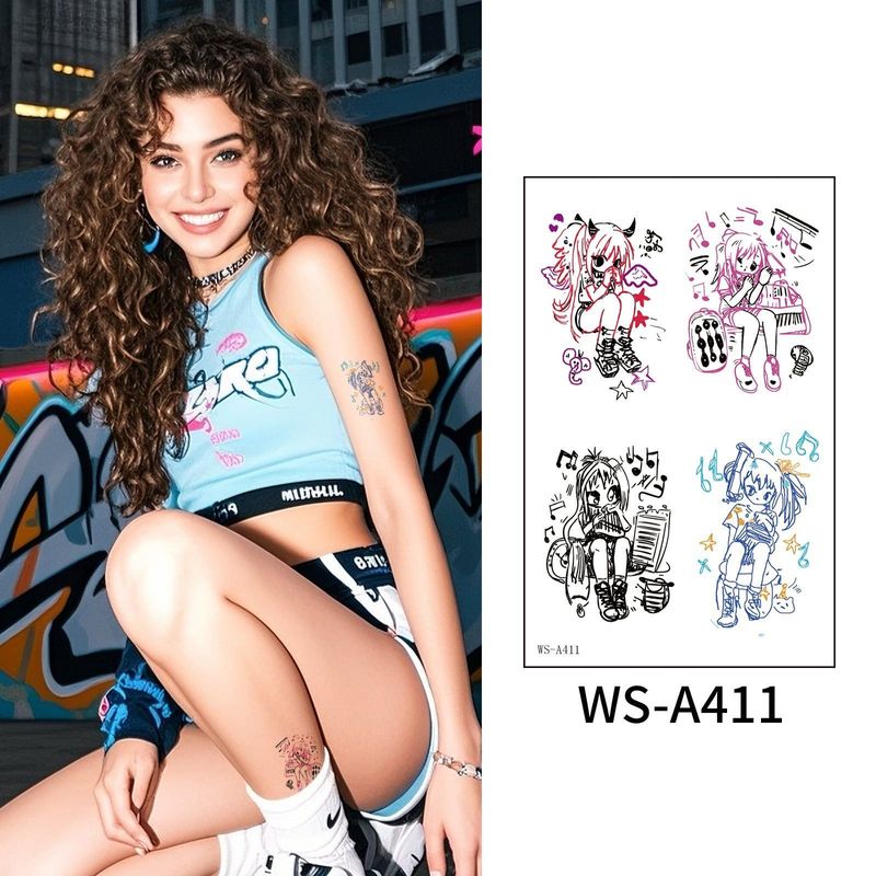 New European And American Fashion Street Men And Women Sweet Cool High-end Sense Arm Washable Temporary Tattoo Sticker
