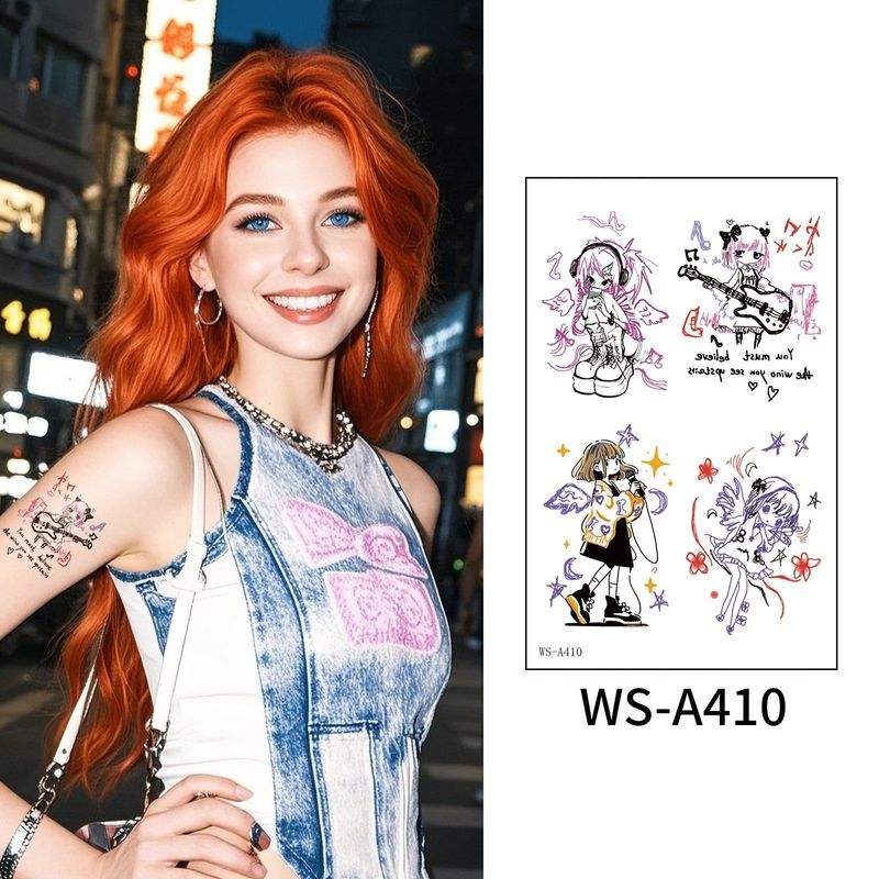 New European And American Fashion Street Men And Women Sweet Cool High-end Sense Arm Washable Temporary Tattoo Sticker