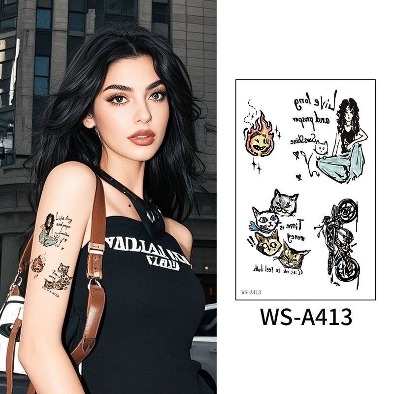 New European And American Fashion Street Men And Women Sweet Cool High-end Sense Arm Washable Temporary Tattoo Sticker