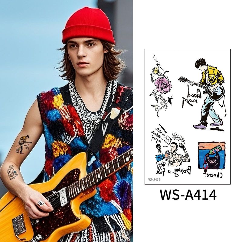 New European And American Fashion Street Men And Women Sweet Cool High-end Sense Arm Washable Temporary Tattoo Sticker