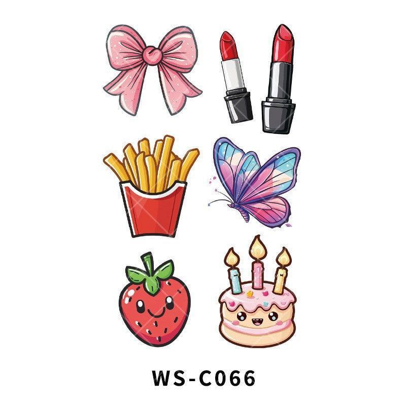 New Couple Dating Valentine's Day Tattoo Sticker Love Red Lips Couple Party Party Tattoo Sticker  Fashion